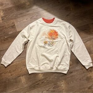 Grandma style Country Store Catalog Women's Autumn Bicycle Sweatshirt Si…